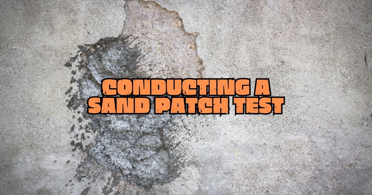 Mastering the Sand Patch Test: Ensuring Perfect Concrete Finishes