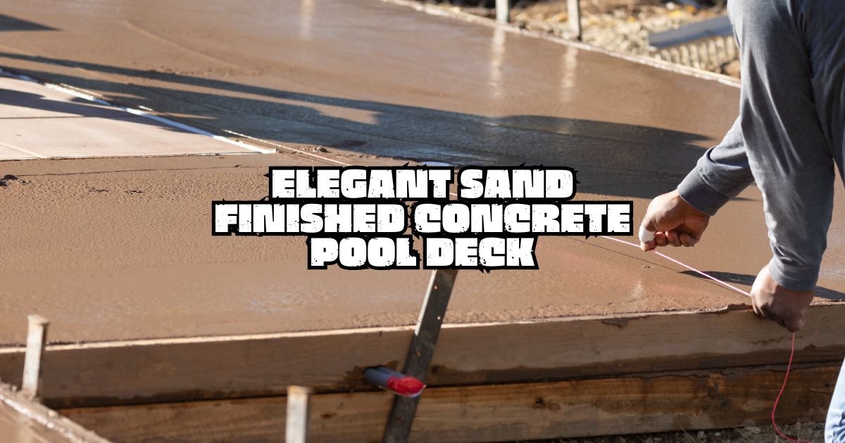 2024 Trends: Sand Finished Concrete for Pool Decks