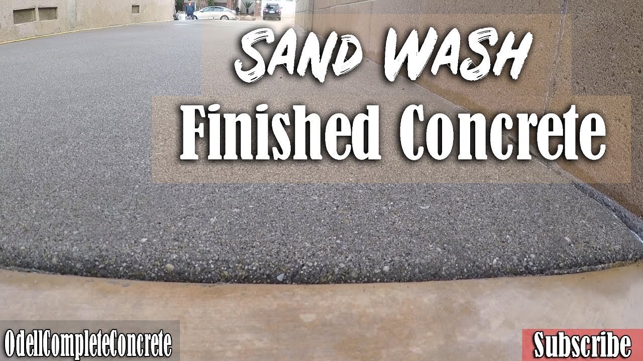 How to Pour a Concrete Sand-Wash Finished Driveway and Wooden Stamped Concrete Patio Part 2