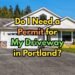 Concrete driveway replacement in Portland, Oregon with PBOT permit compliance.